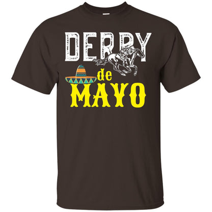 Cinco Derby De Mayo Horse Race Shirt Dark Chocolate