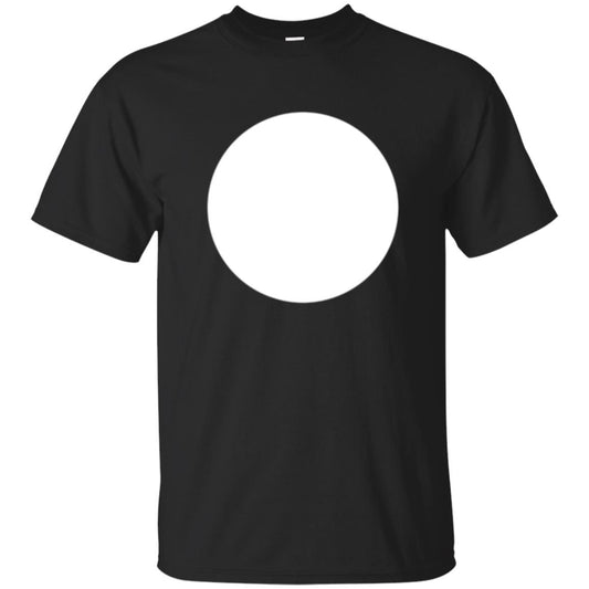 Big White Dot T-shirt Black
