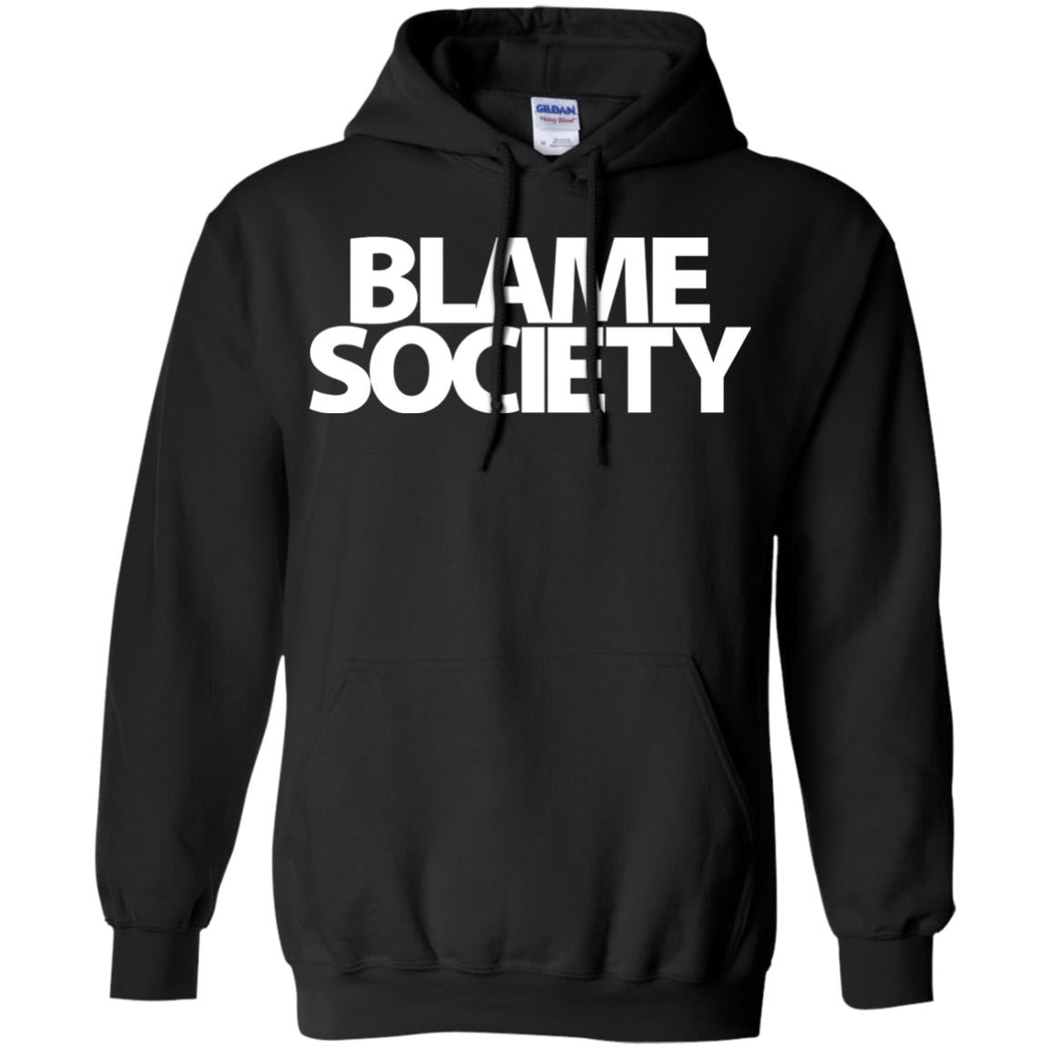 Mens Blame Society Urban Hip Hop T-shirt Black