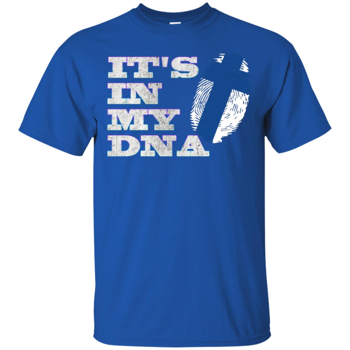 It's In My Dna Finnish Finland Flag Shirt Royal