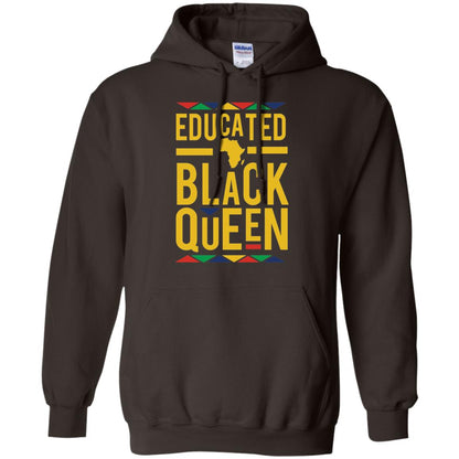 African Dna Pride T-shirt Dashiki Educated Black Queen Dark Chocolate