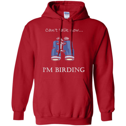 Can_t Talk Now I_m Birding Bird-watching T-shirt Red