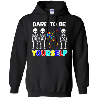 Dare To Be Yourself Autism Awareness Shirt Black