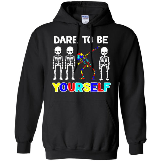 Dare To Be Yourself Autism Awareness Shirt Black