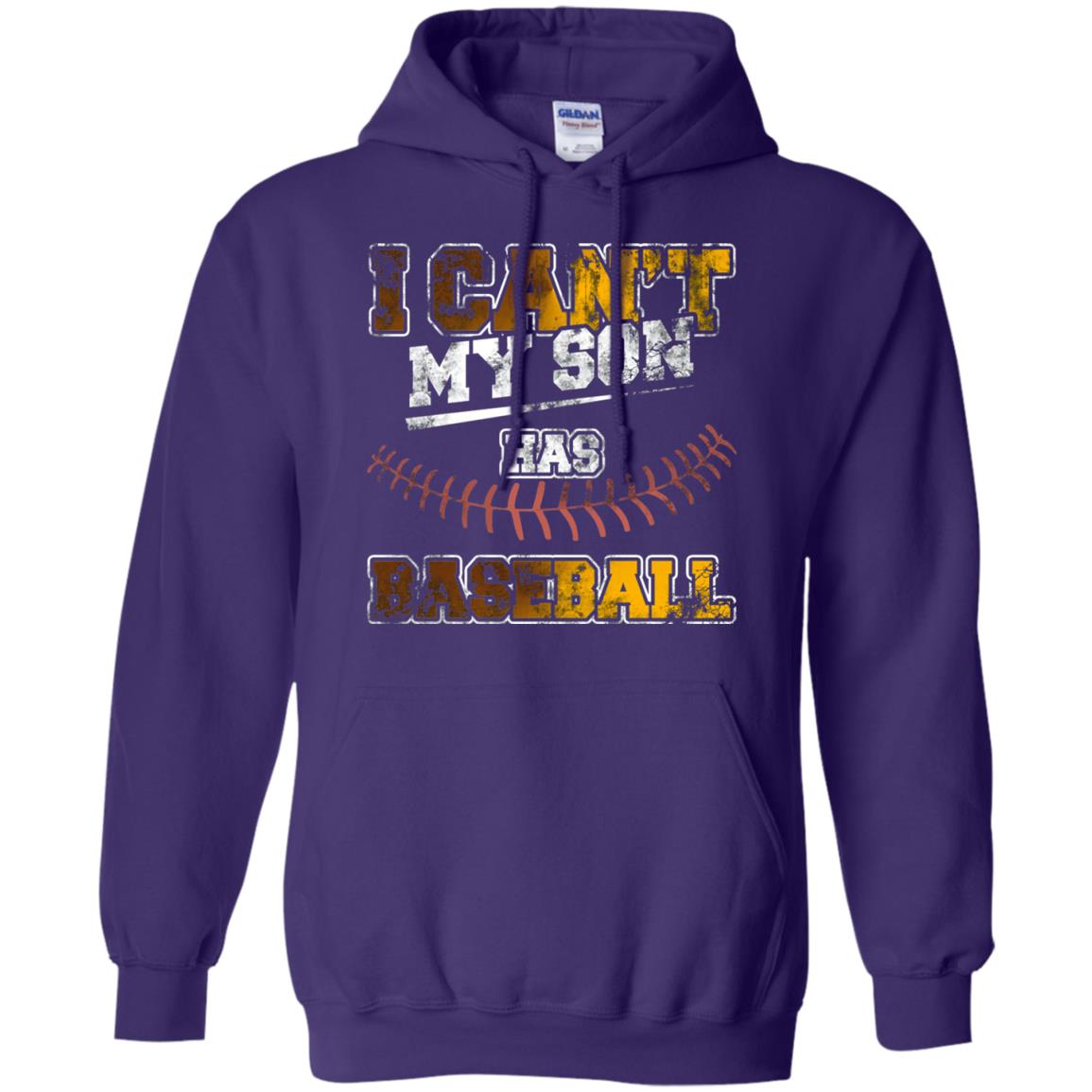 Baseball Mom Dad Shirt I Cant My Son Has Baseball Purple