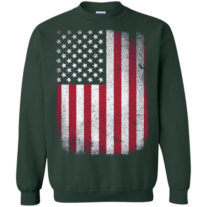 Usa Flag T-shirt 4th July Forest Green