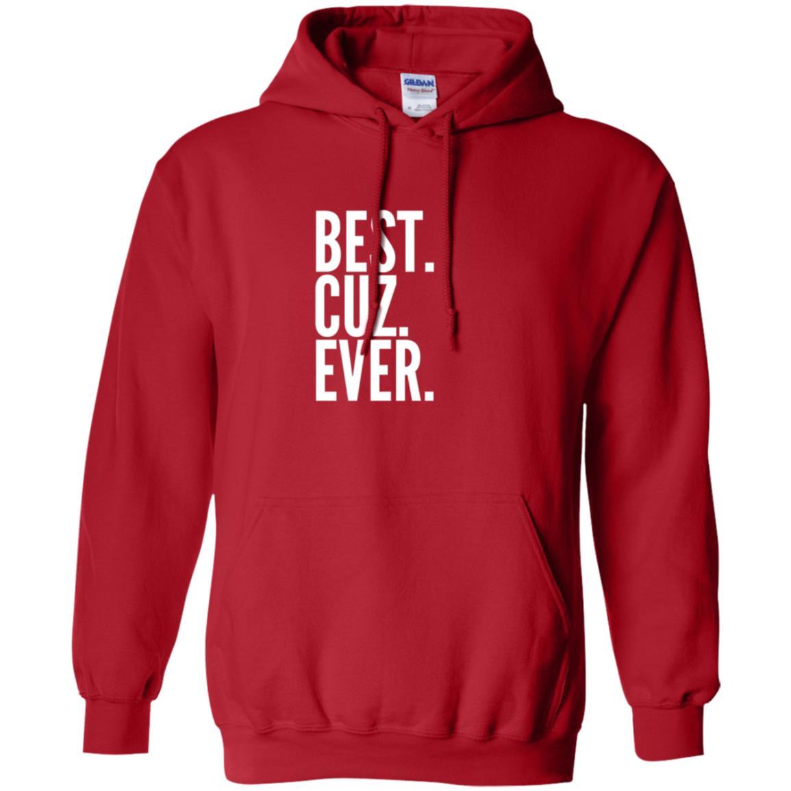 Family T-shirt Best Cuz Ever Red