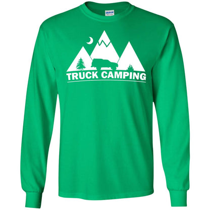 Truck Camping Night Landscape And Adventures T-shirt Irish Green