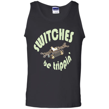 Electrician T-shirt Switches Be Trippin Black