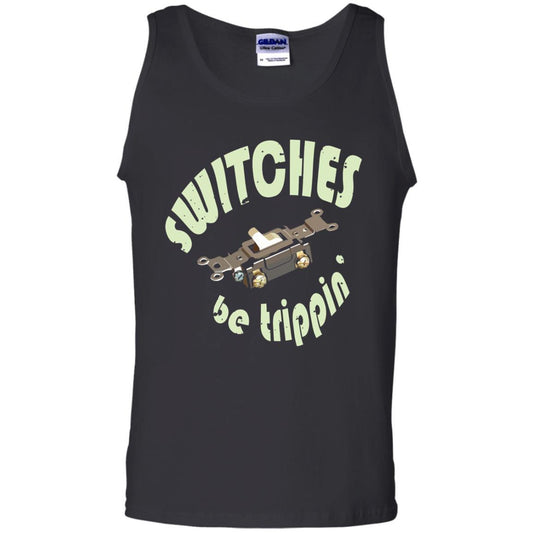 Electrician T-shirt Switches Be Trippin Black