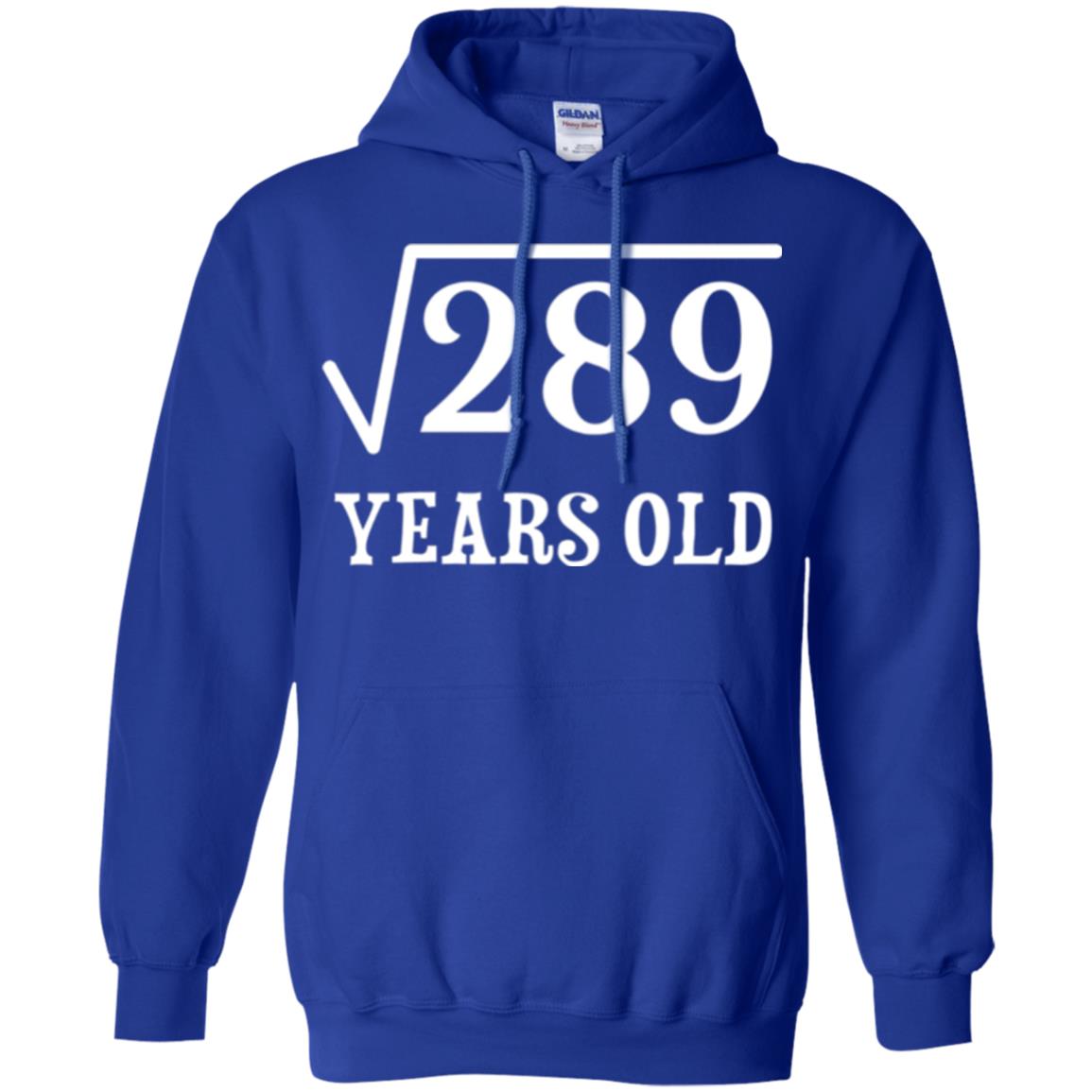 Brithday T-shirt Square Root Of 289 Royal