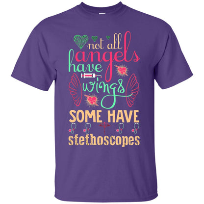 Not All Angels Have Wings Some Have Stethoscopes Purple