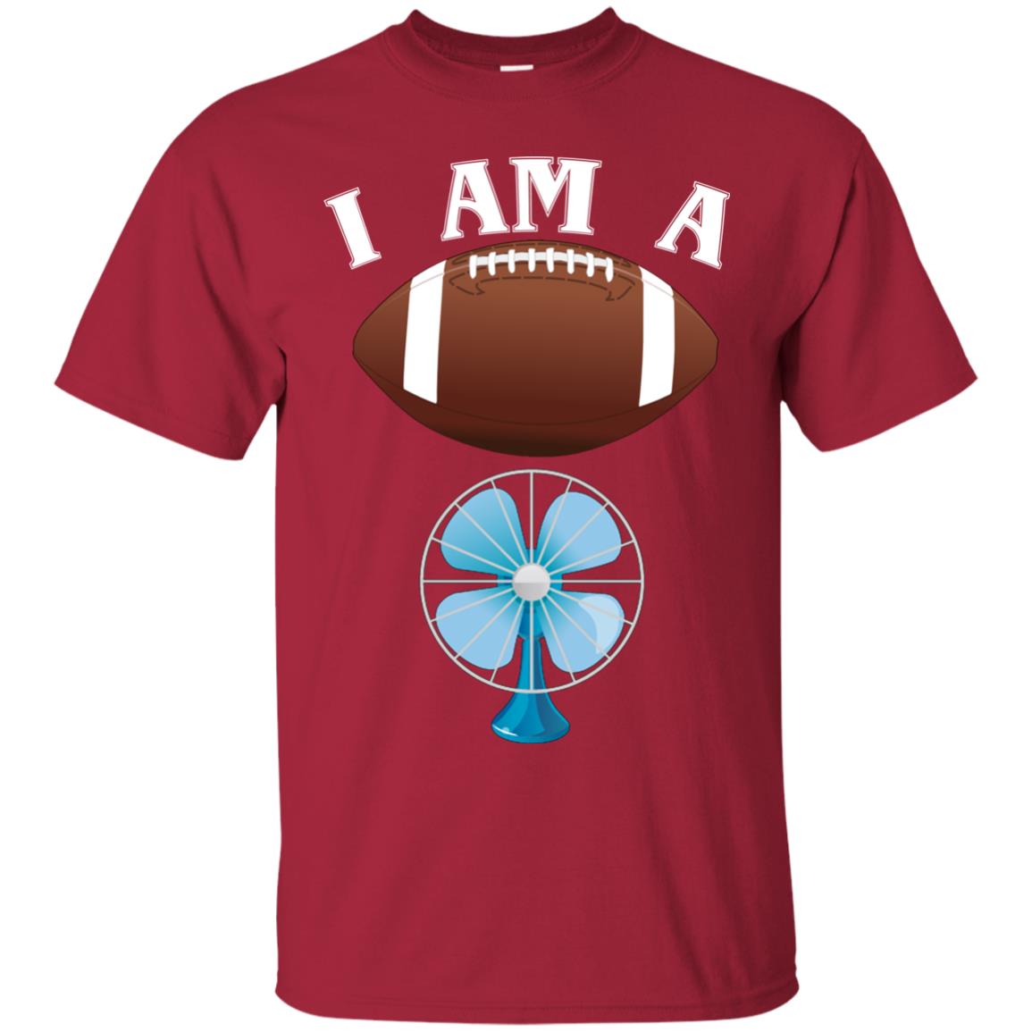 Football Lover T-shirt I Am A Football Fan Cardinal