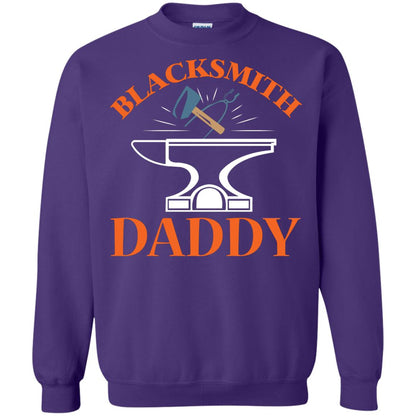 Blacksmith Daddy Happy Father's Day Shirt Purple