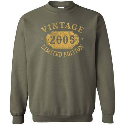 Brithday T-shirt Vintage 2005 Limited Edition Military Green