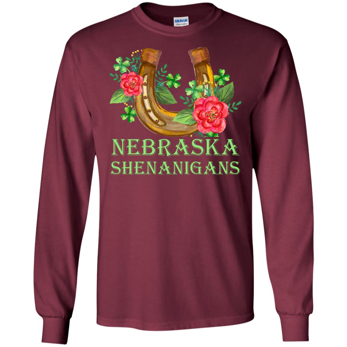 Horse Lover T-shirt Nebraska Shenanigans Maroon