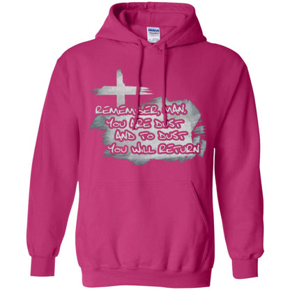 Ash Wednesday T-shirt Remember, Man, You Are Dust And To Dust You Will Return Heliconia