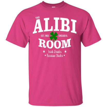 Wine Lovers T-shirt The Alibi Room Est.1963 Chicagoil Irish Drinks Russian Chick Heliconia