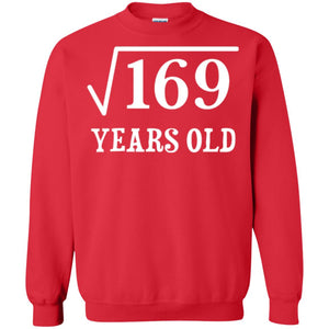 13th Birthday T-shirt Square Root Of 169