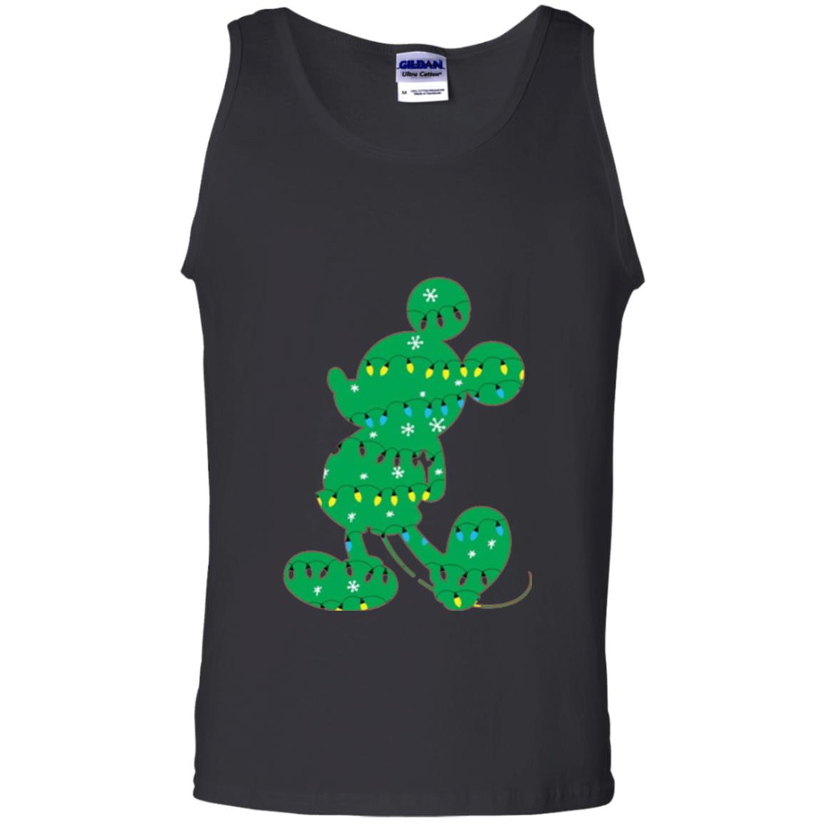 Disney Mickey Mouse Christmas Lights T-shirt Black