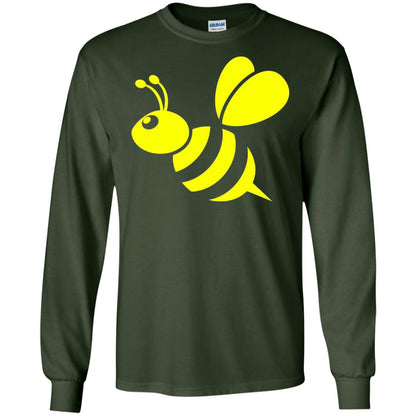 Yellow Honeybee Bee Lover T-shirt Forest Green