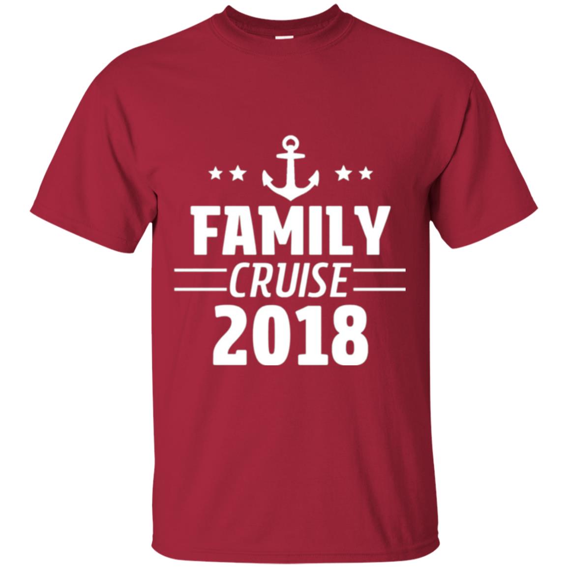 Family Cruise Vacation 2018 T-shirt Cardinal