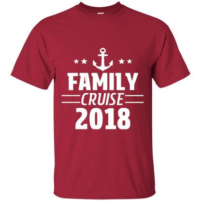 Family Cruise Vacation 2018 T-shirt Cardinal