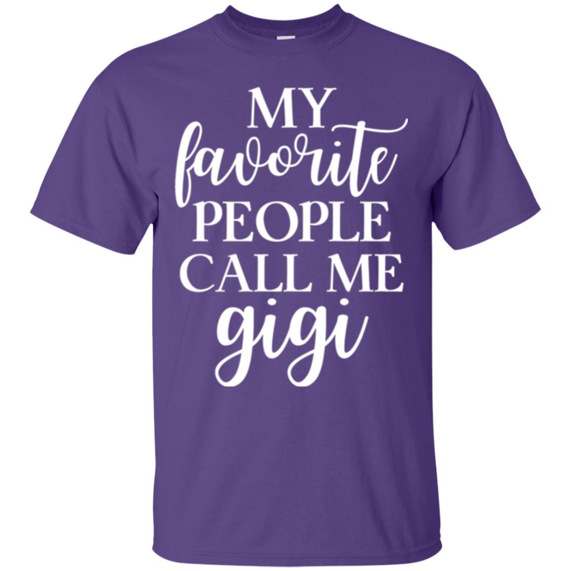 Nana T-shirt My Favorite People Call Me Gigi Purple