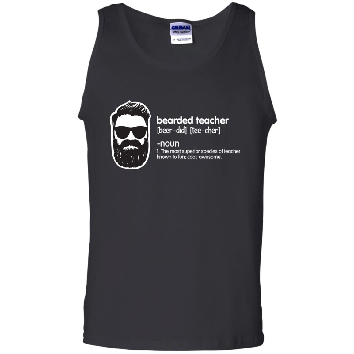Bearded Teacher The Most Superior Species Of Teacher Known To Fun Cool Awesome Shirt Black