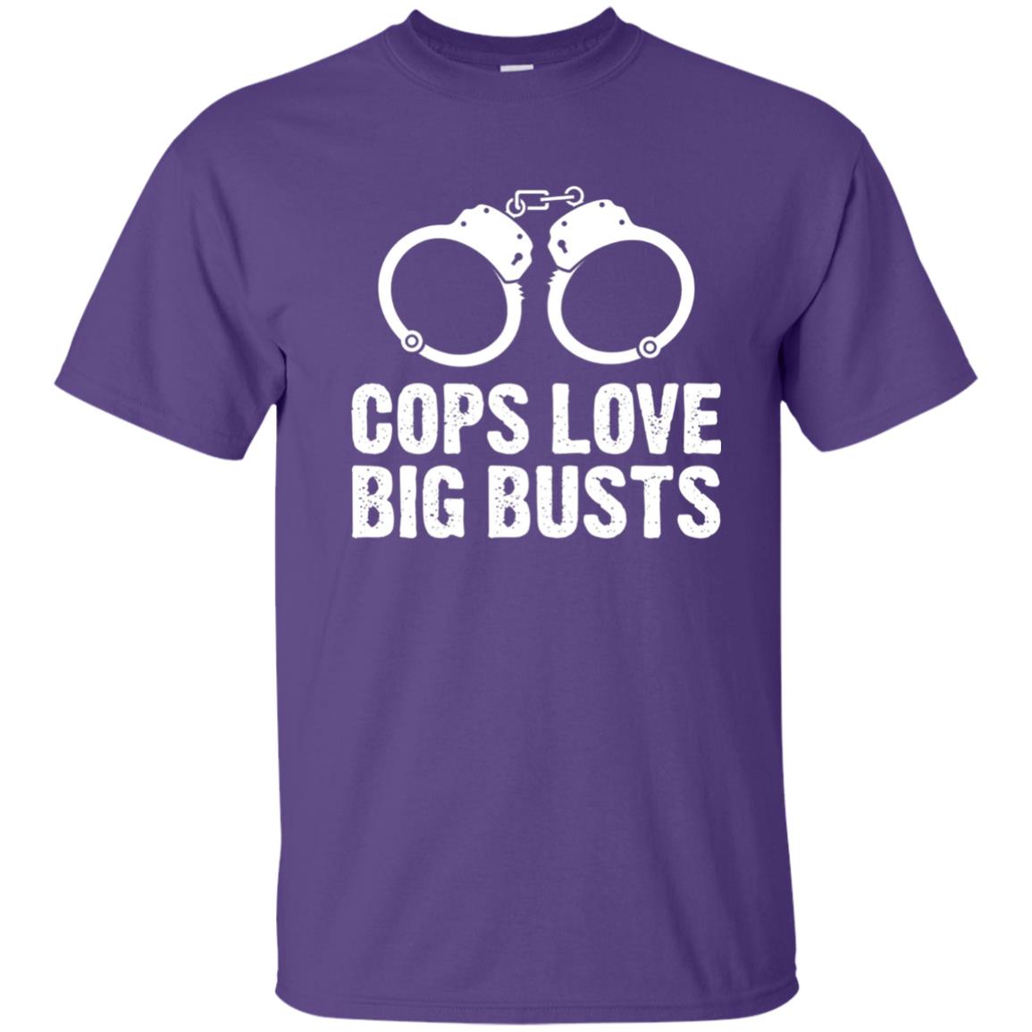 Cops Love Big Busts Usa Police Shirt Purple