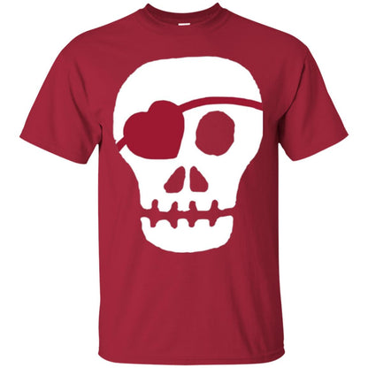 Skull Heart Valentines Day T-shirt Cardinal