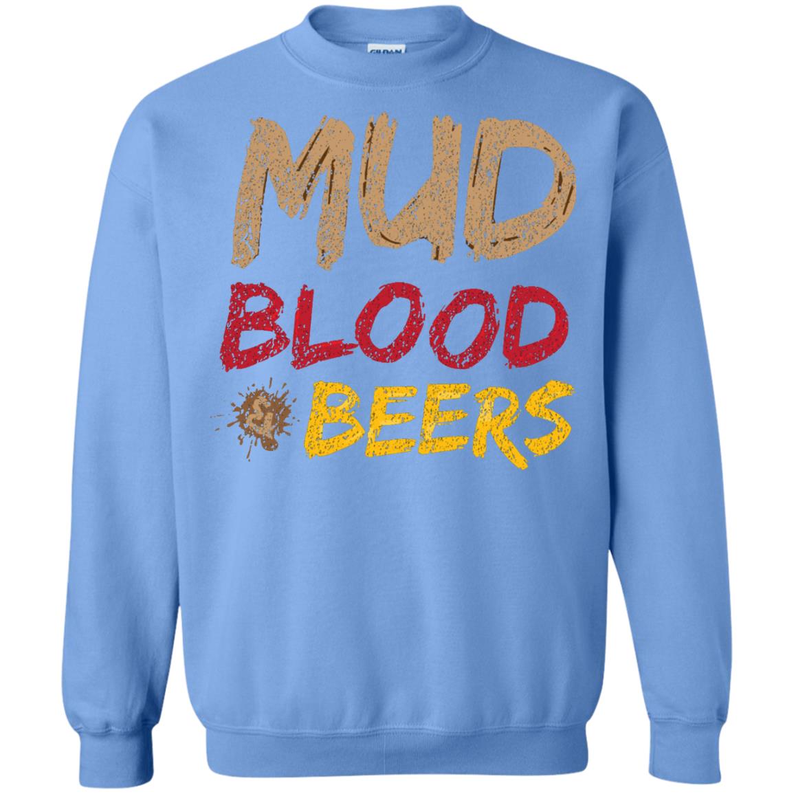 Mud Blood Beers Awesome Team T-shirt Carolina Blue