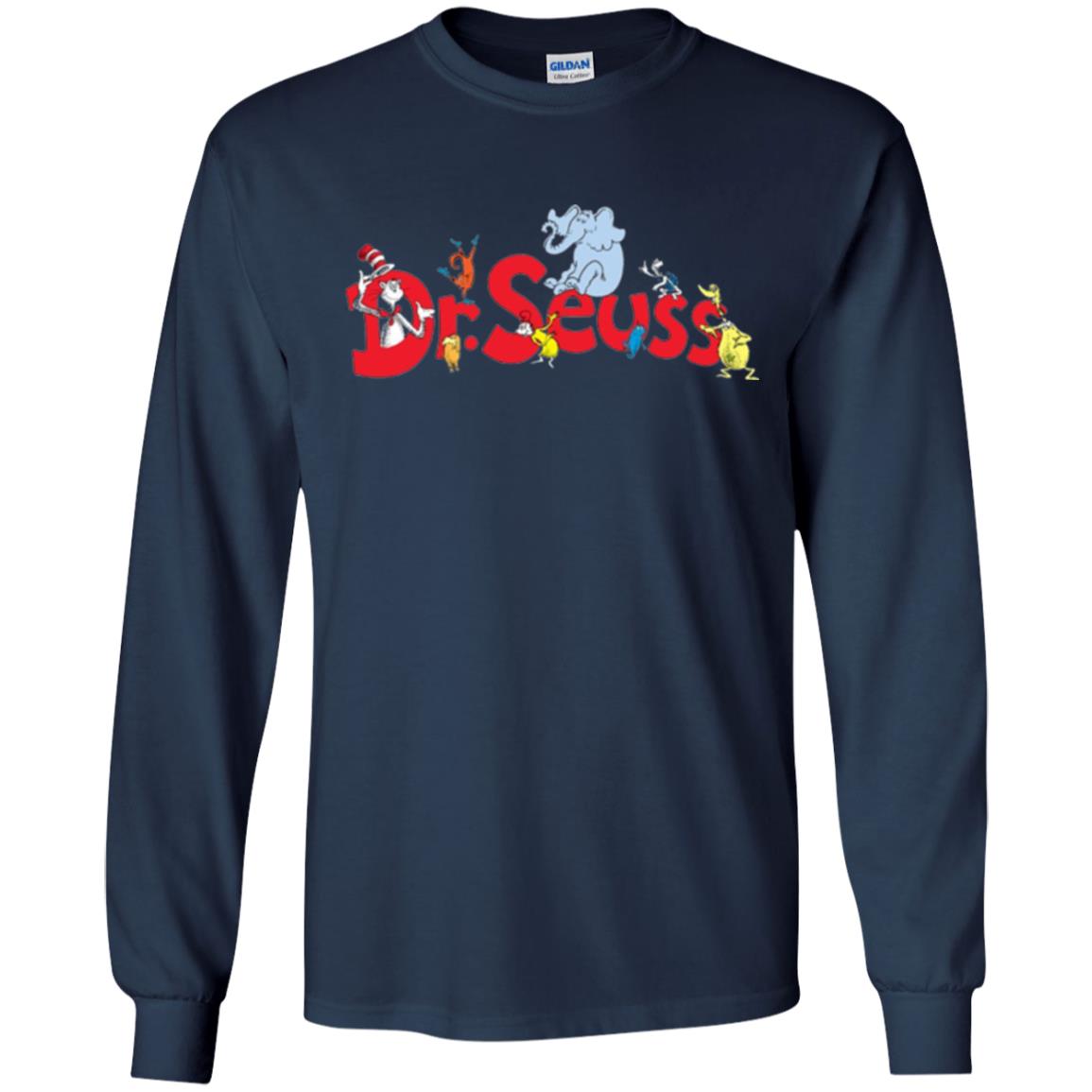 Dr. Seuss Family National Wear Red Day T-shirt Navy