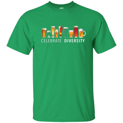 Beer Lover T-shirt Celebrate Diversity Irish Green