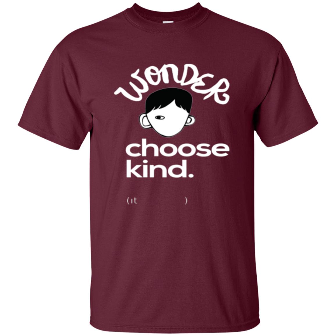 Anti Bullying T-shirt Choose Kind Maroon