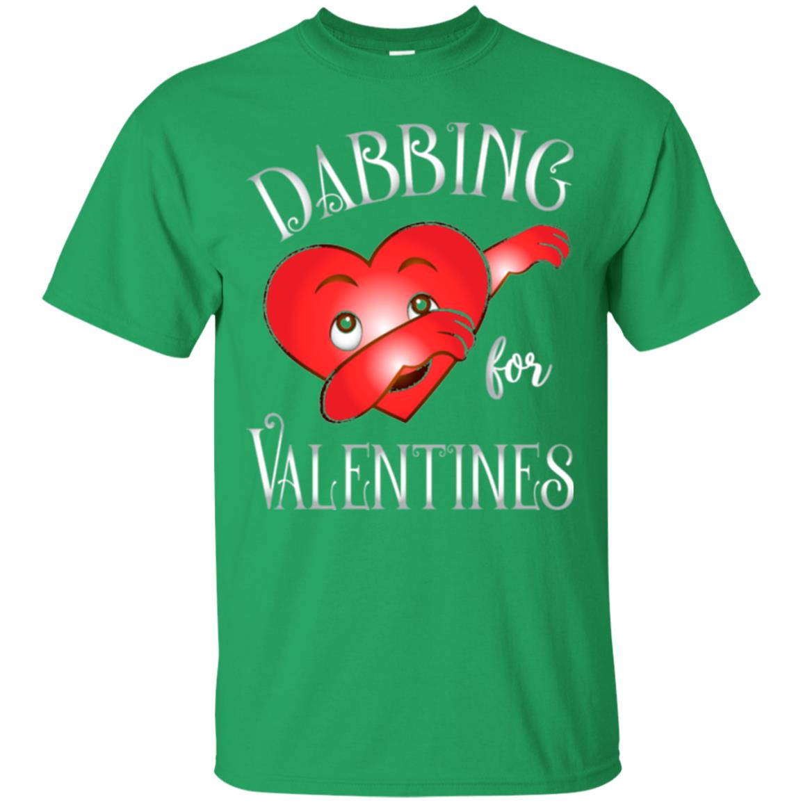 Valentines Day T-shirt Dabbing Heart T-shirt Irish Green