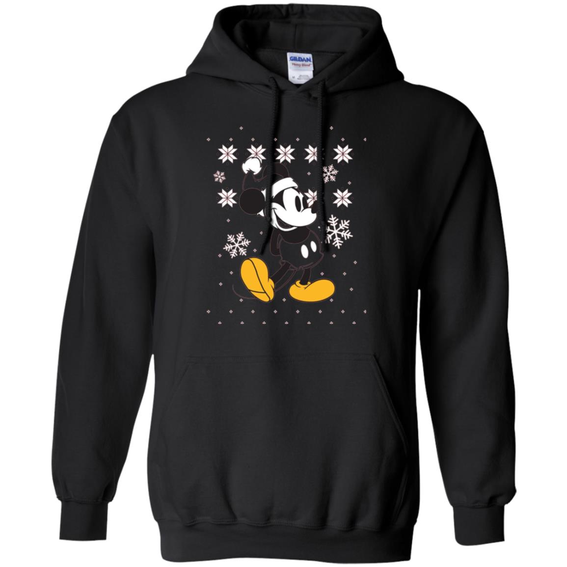 Christmas T-shirt Disney Mickey Mouse Black