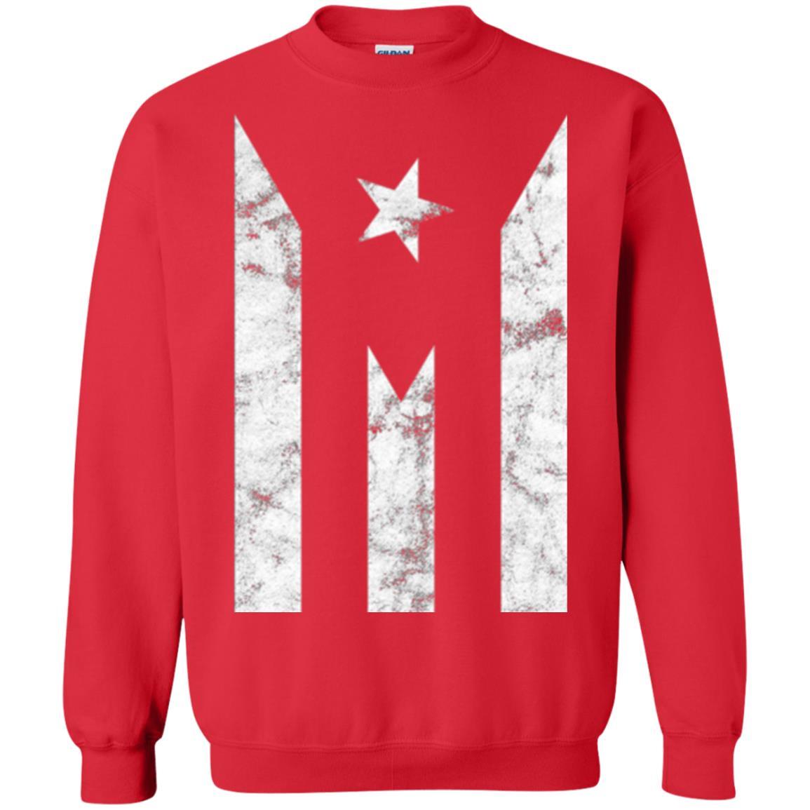 Boricua T-shirt Puerto Rico Black Flag T-shirt Red