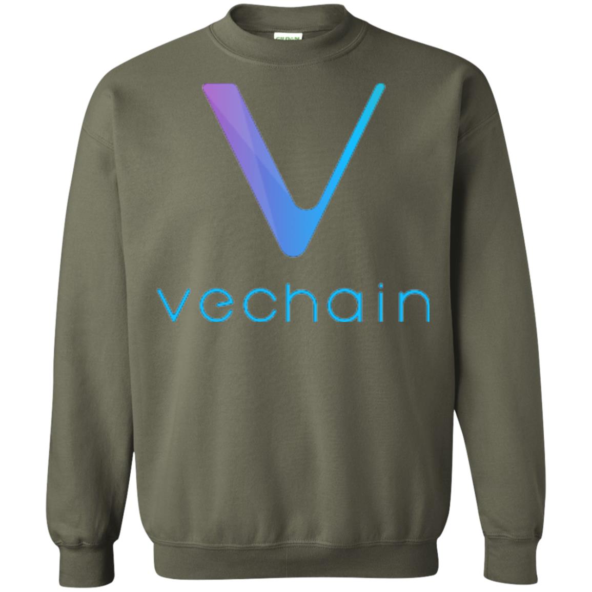 Vechain Ven Cryptocurrency Blockchain T-shirt Military Green