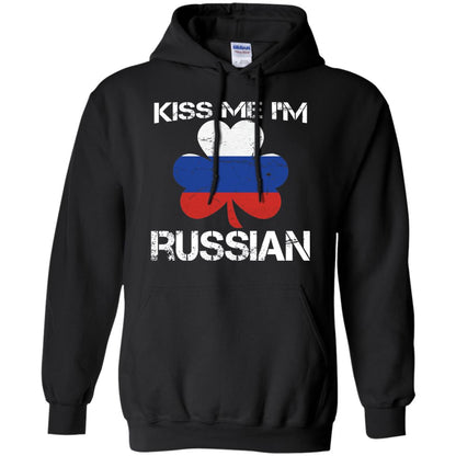 Kiss Me Russian Distressed St. Patrick_s Day 2018 T-shirt Black