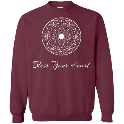 Bless Your Heart Mandala T-shirt Maroon