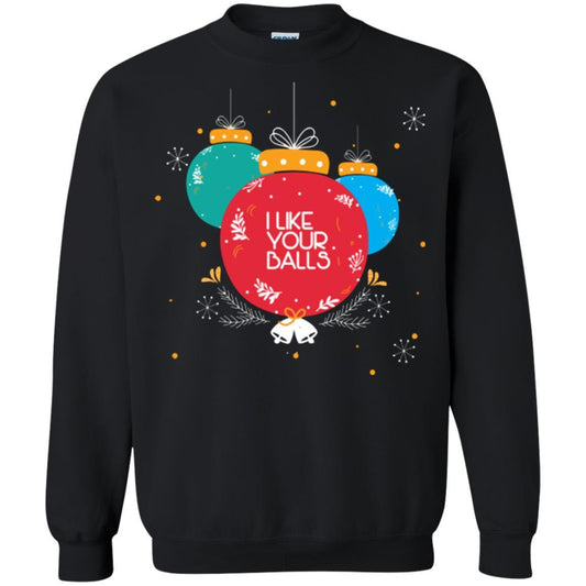 Christmas T-shirt I Like Your Balls Black