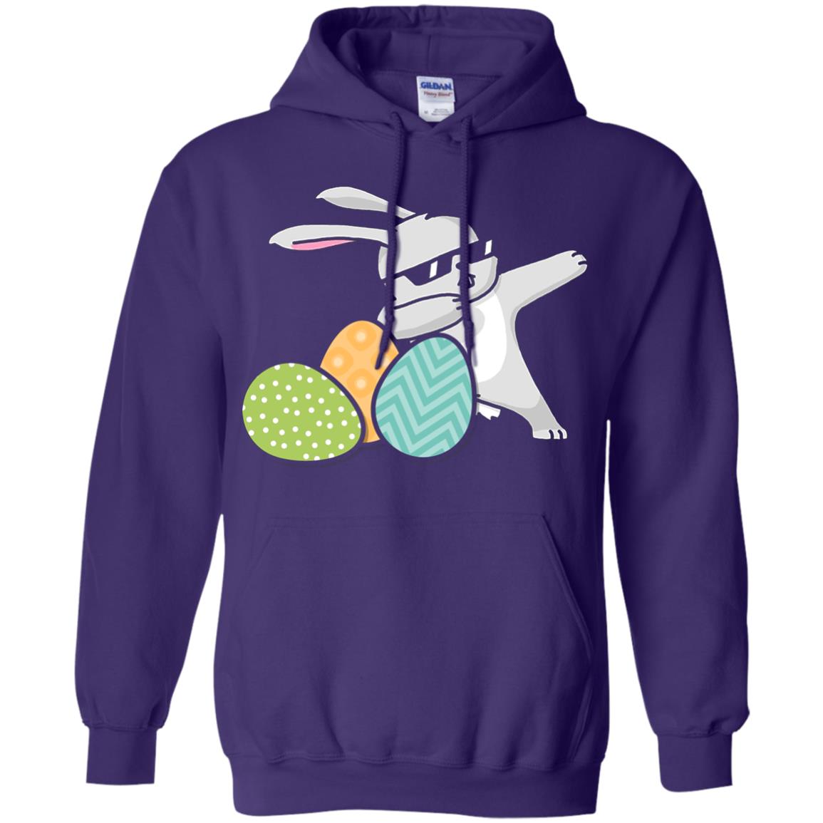 Easter Bunny Dabbing Gift Shirt For Dabbing Lover Purple