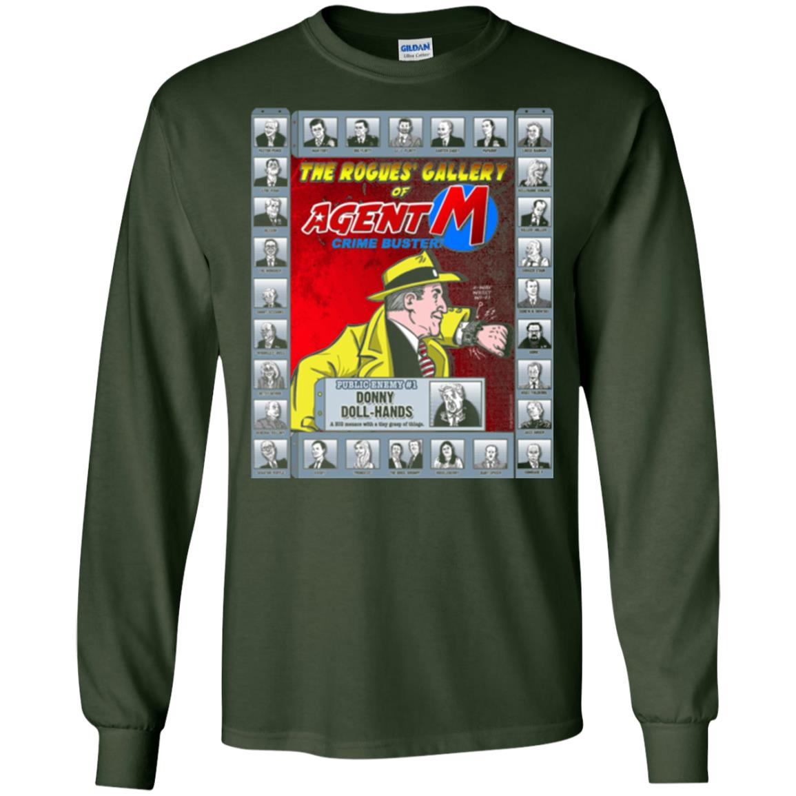 The Rogues' Gallery Of Agent M T-shirt Forest Green