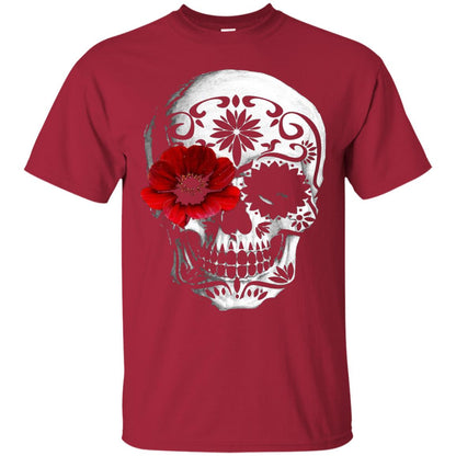 Day Of The Dead Sugar Skull Cinco De Mayo Shirt Cardinal