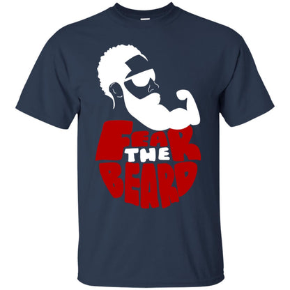 Fear The Beard No Shave November Gift Shirt For Mens Navy