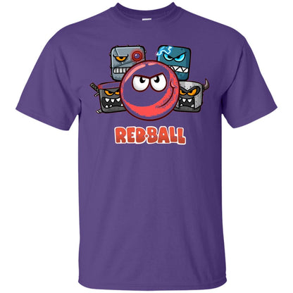 Red Ball 4 The Crew Game Lover T-shirt Purple