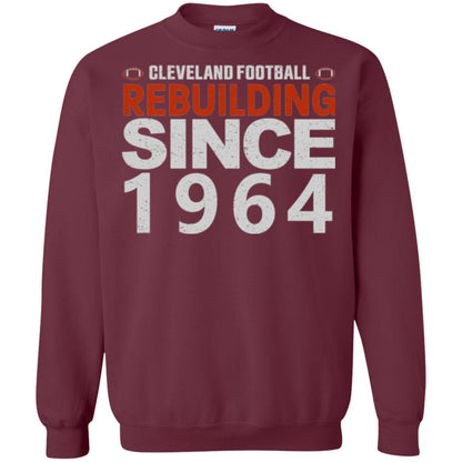 Football T-shirt Cleveland Football Rebuilding Since 1964 Maroon