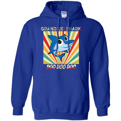Grandkids Shark Doo Doo Doo Family Shark Gift Shirt Royal