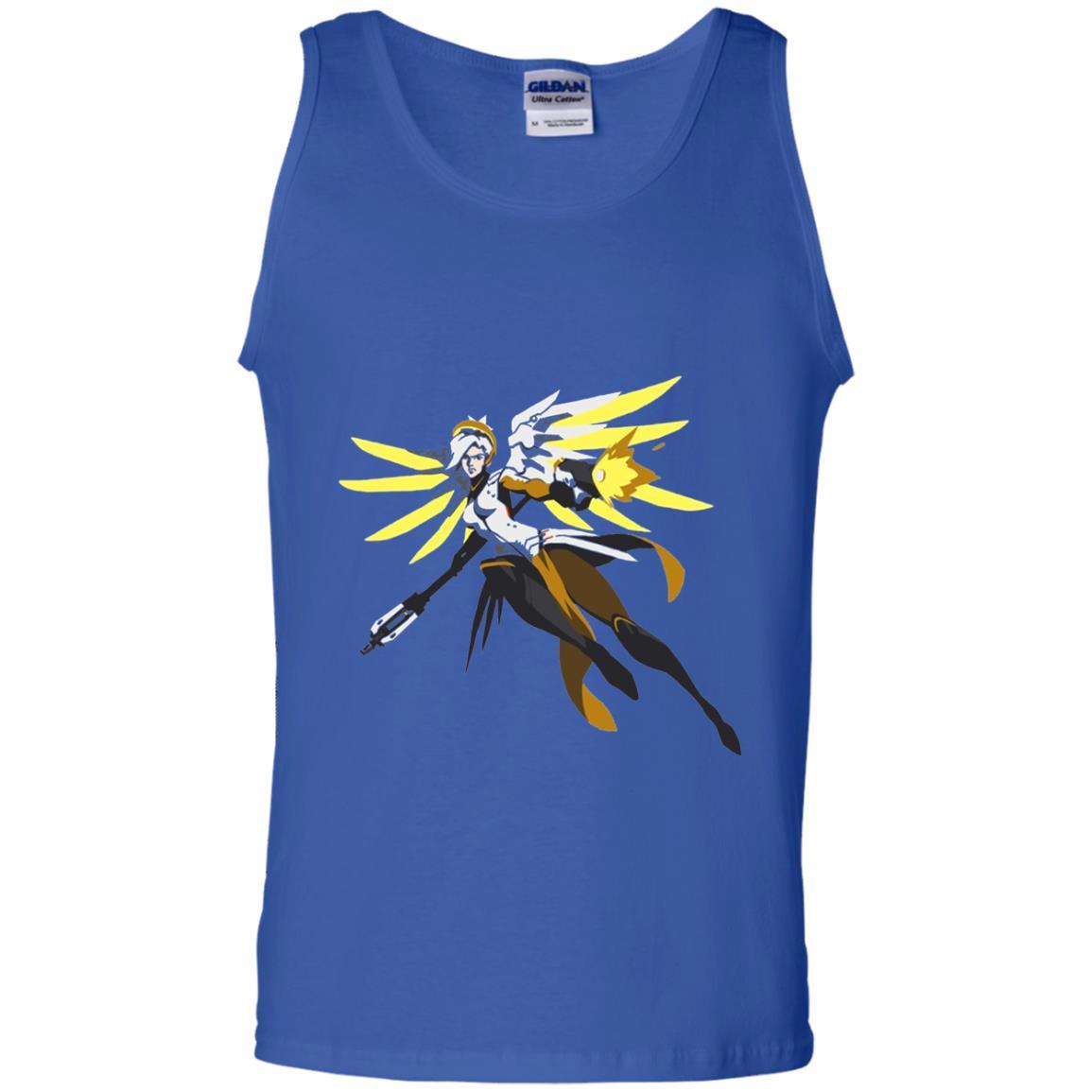 Overwatch Mercy Battle Ready Spray T-Shirt Royal